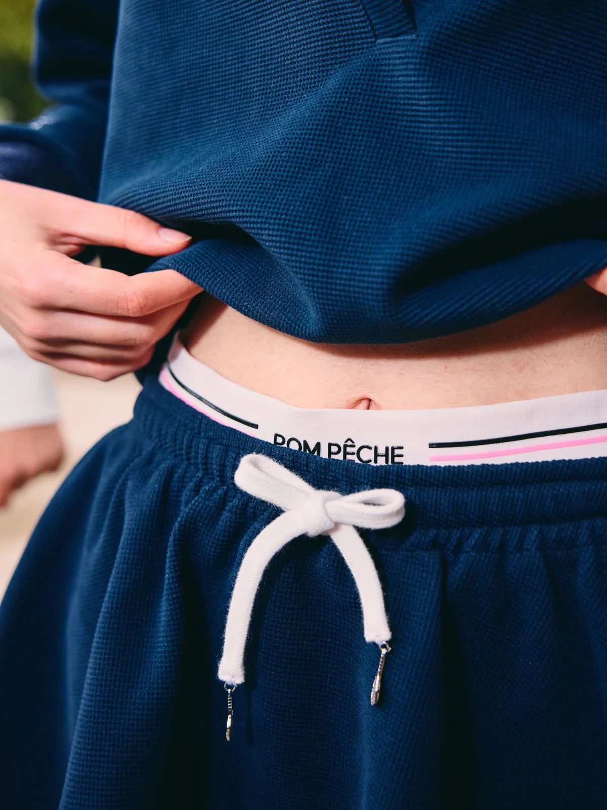 RAMONA　フレア Aライン テニススカート - ネイビーブルー