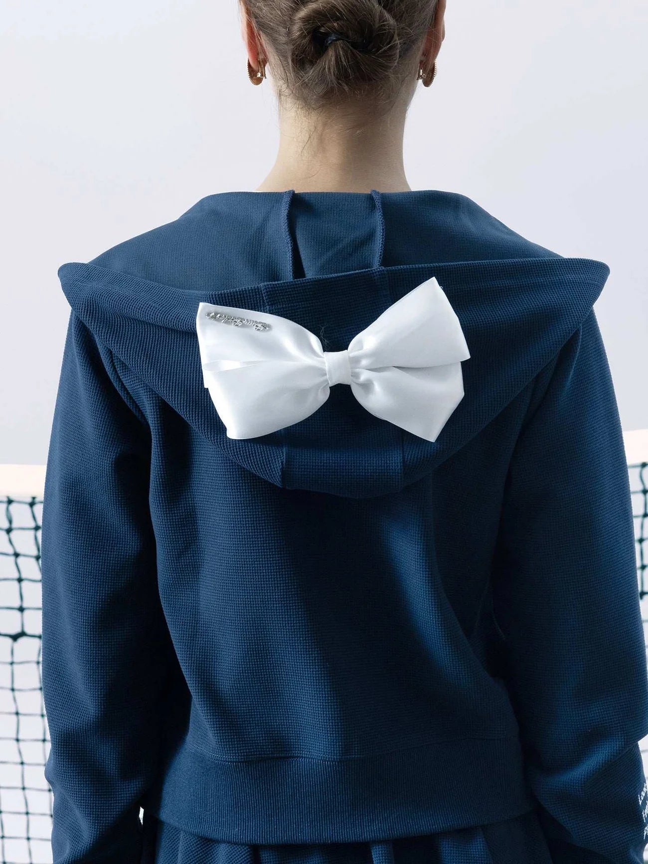 OCTAVIA　ワッフル ジップアップ フーディー - ブルー