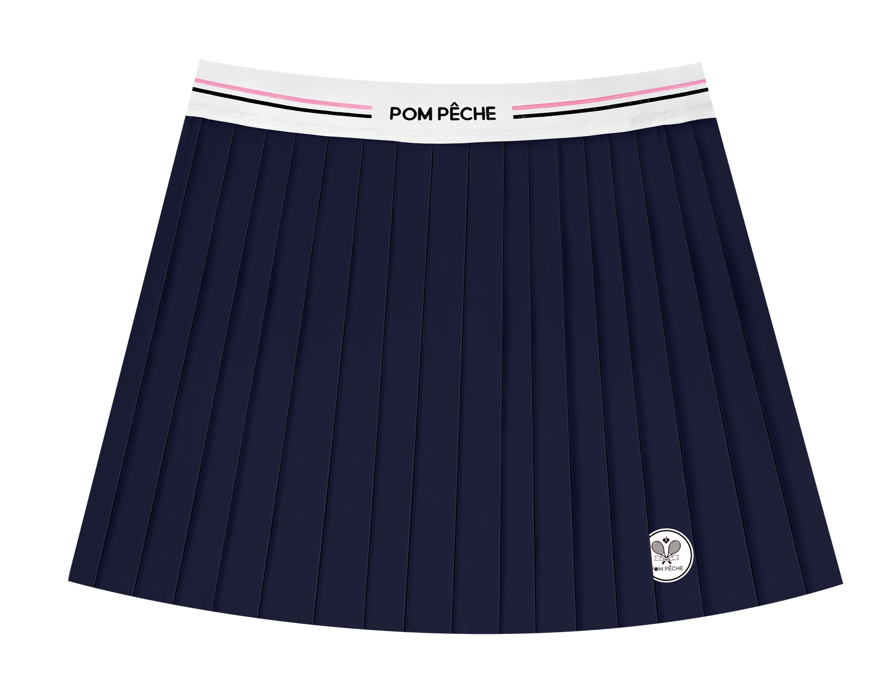 テニススカート　インナーパンツ付き プリーツスカート　 吸汗速乾 防臭　ネイビーブルー　CARLO