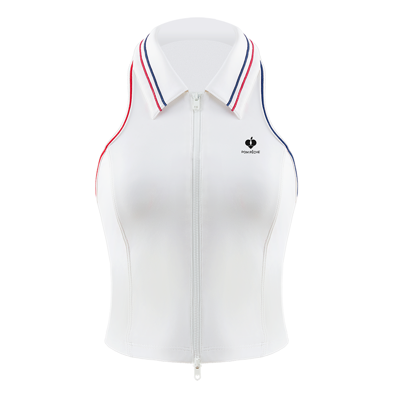 タンクトップ　ノースリーブテニス　パッドつき　シルエット　美背　学園風 HARPER