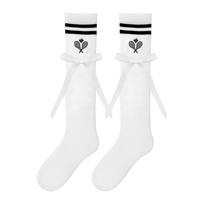 JEAN ジーン リボン テニス クルーソックス - パリスホワイト