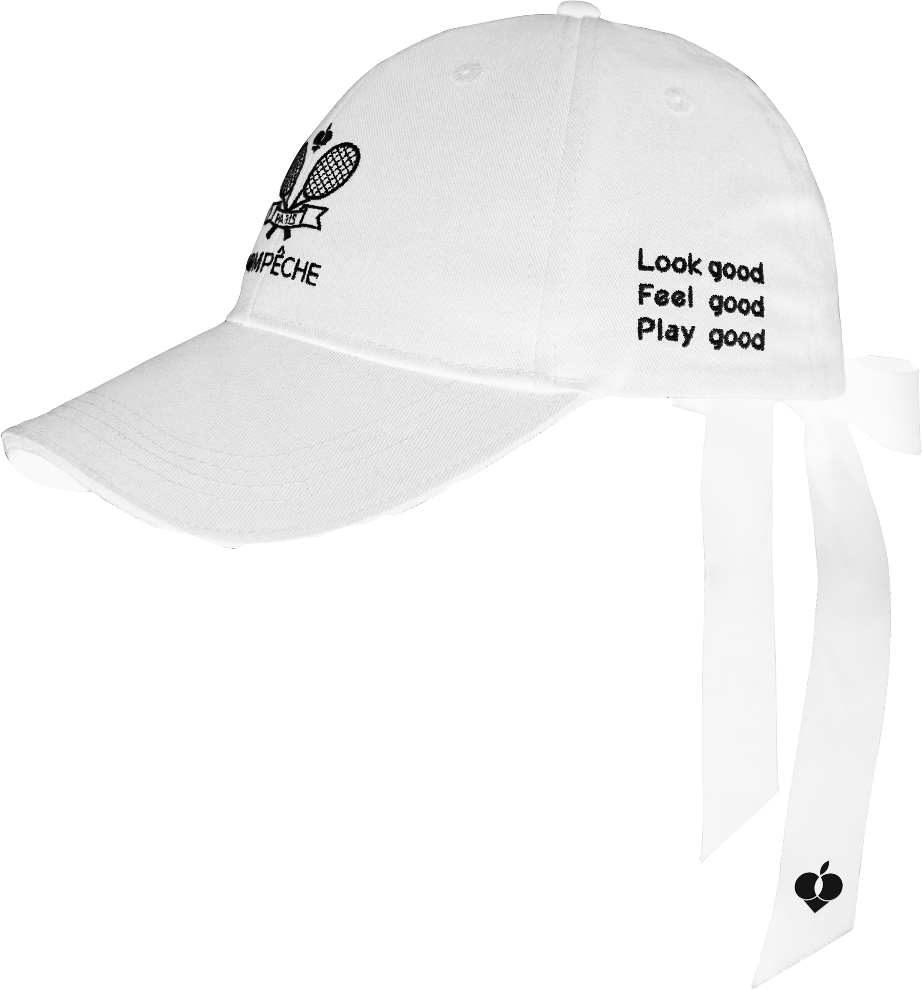 LUA ルーア ハードトップ リボン テニスキャップ - ホワイト