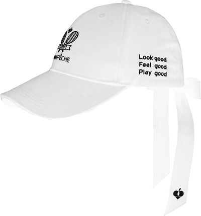 LUA ルーア ハードトップ リボン テニスキャップ - ホワイト