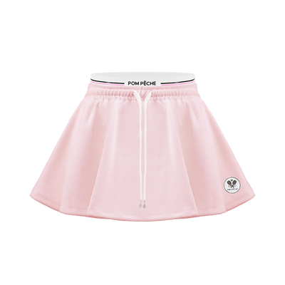 QADIRA カディラ ワッフル Aライン テニススカート - チェリーブロッサムピンク