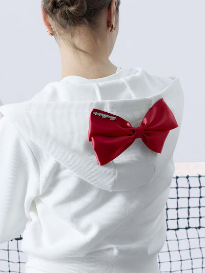 NOVA ワッフル ジップアップ フーディー - ホワイト